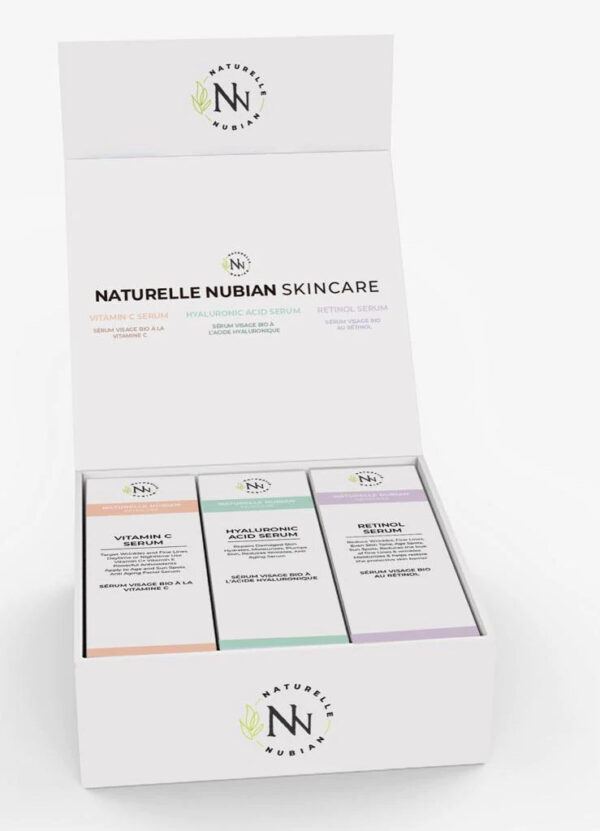 TRIO DE SÉRUM POUR VISAGE - NATURELLE NUBIAN – Image 6
