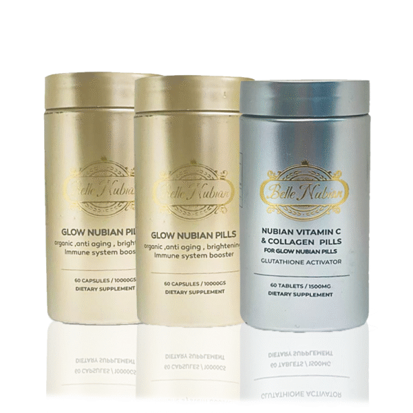 2 BOITES GLOW NUBIAN + 1 BOITE VITAMINE C & COLLAGENE – Image 2